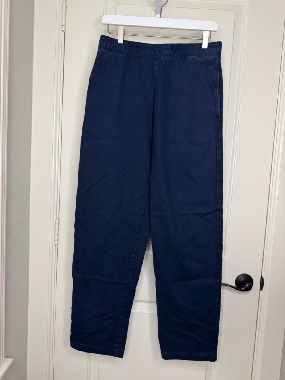 Lands' End Navy Blue Elastic Waist Trousers - Women’s Size Small